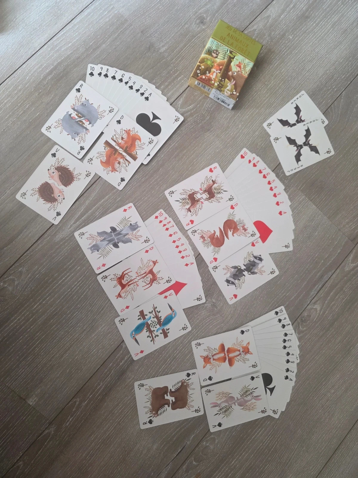 Set van 54 kaarten - Bosdieren - editions cartes d'art – photo 3